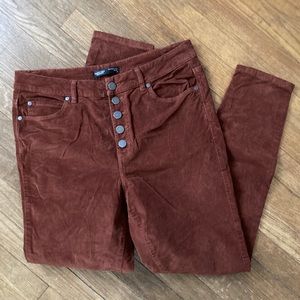 Corduroy Rust Skinny Pants